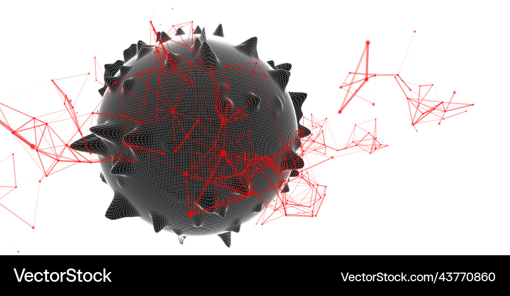Abstract sphere background with waves 3d surface Abstract sphere background with waves 3d surface vector image