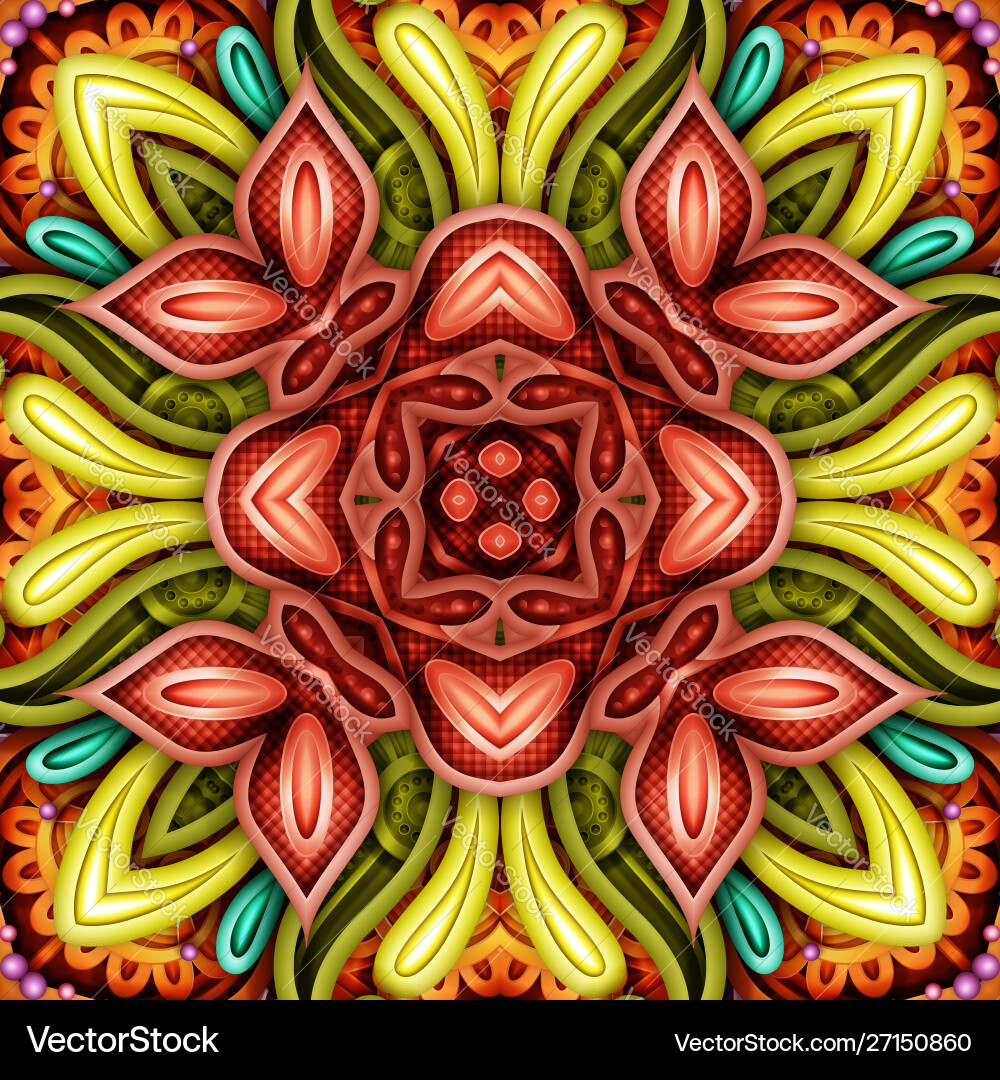 Colored seamless pattern with mosaic motif Colored seamless pattern with mosaic motif vector image