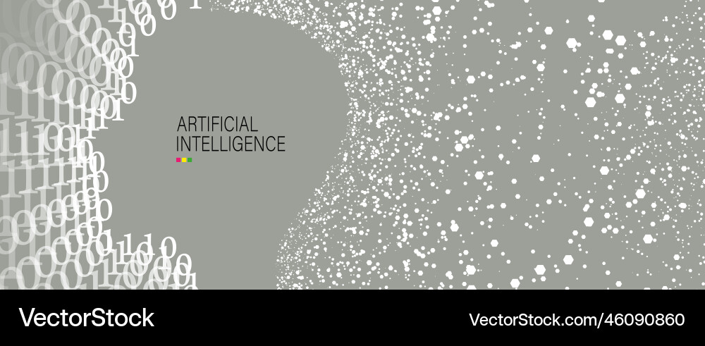 Conceptual technology of artificial intelligence Conceptual technology of artificial intelligence vector image