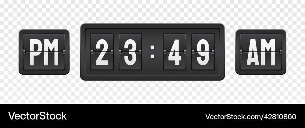 Countdown timer clock Countdown timer clock vector image