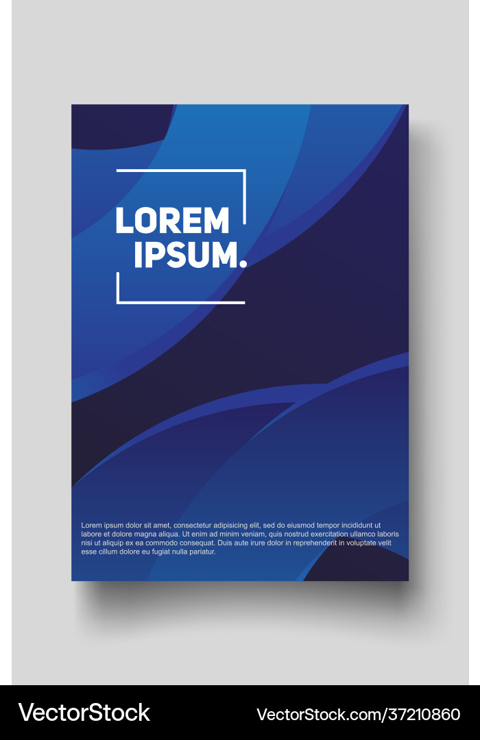 Cover design template with abstract lines modern vector image