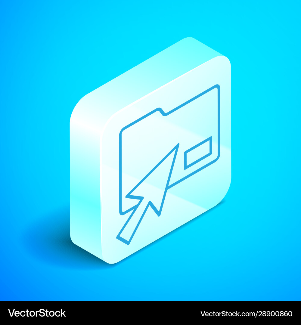 Isometric line Cursor Klicken Sie auf Dokumentordner-Symbol Isometric line Cursor Klicken Sie auf Dokumentordner-Symbol vektorbild