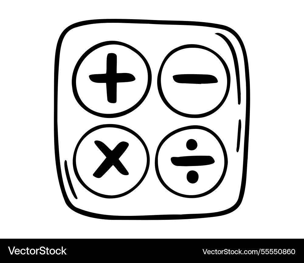 Mathematical operations divide and multiply Mathematical operations divide and multiply vector image
