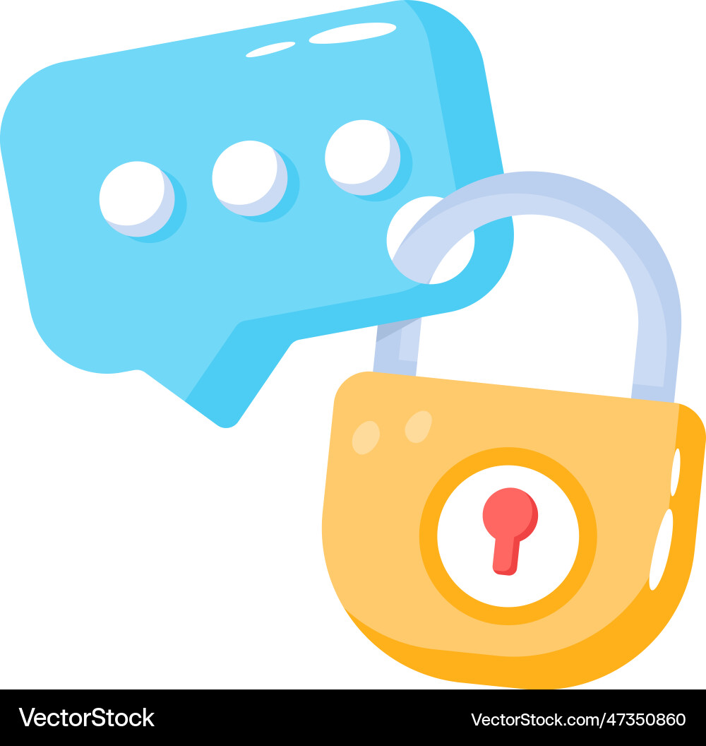 Message security Vector Image