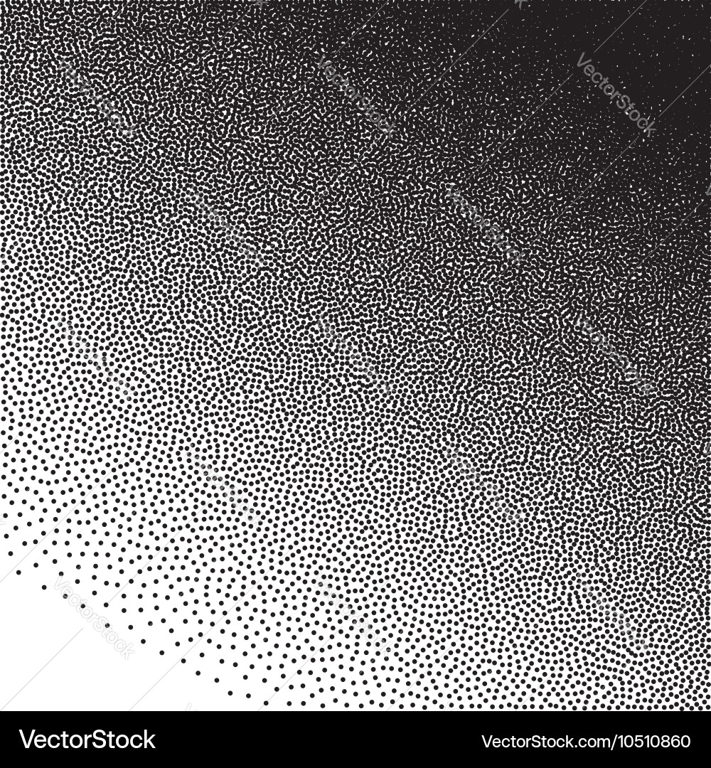 Stochastic raster halftone gradient print vector image