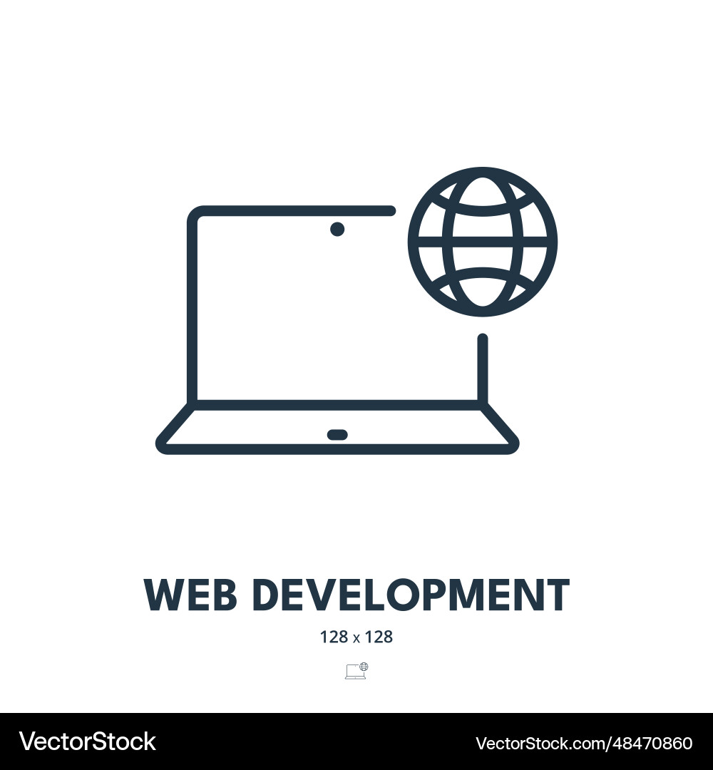 Web-Entwicklung Icon-Website Programmierung Web-Entwicklung Icon-Website Programmierung vektorbild