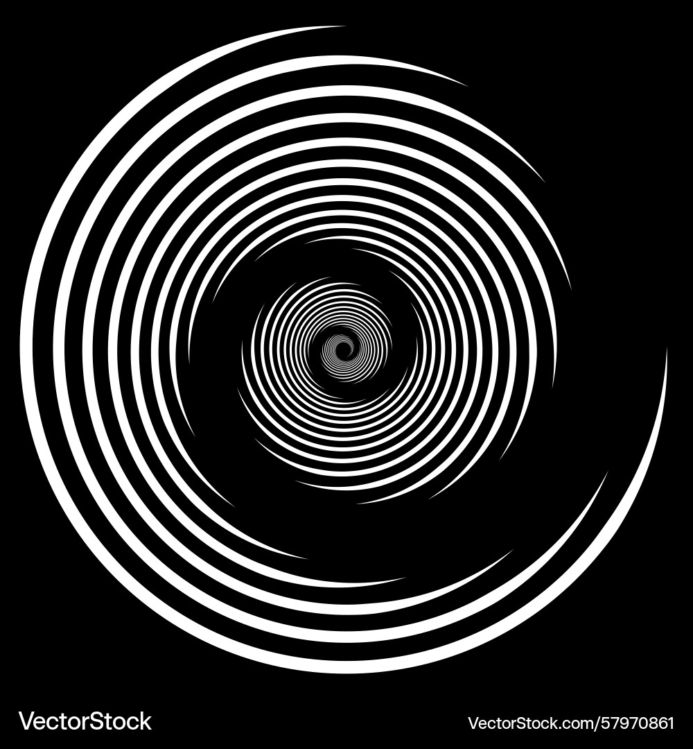 Abstract background white vortex speed lines Vector Image