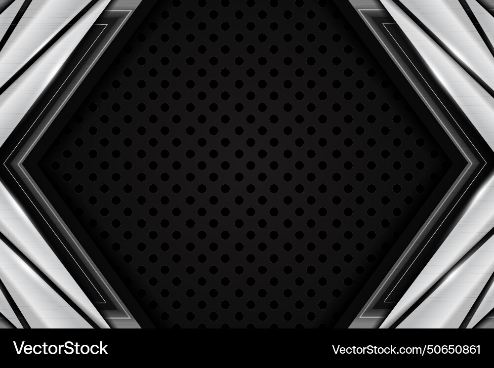 Abstract metallic diagonal overlapped background Vector Image