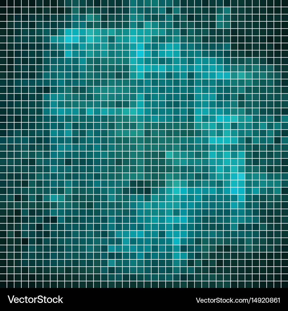 Abstract square pixel mosaic background vector image