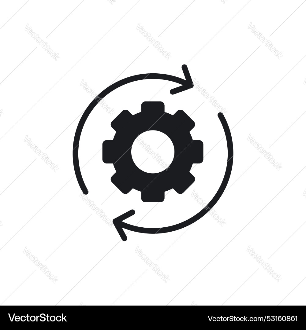 Agile process icon symbol on white background Agile process icon symbol on white background Vector Image