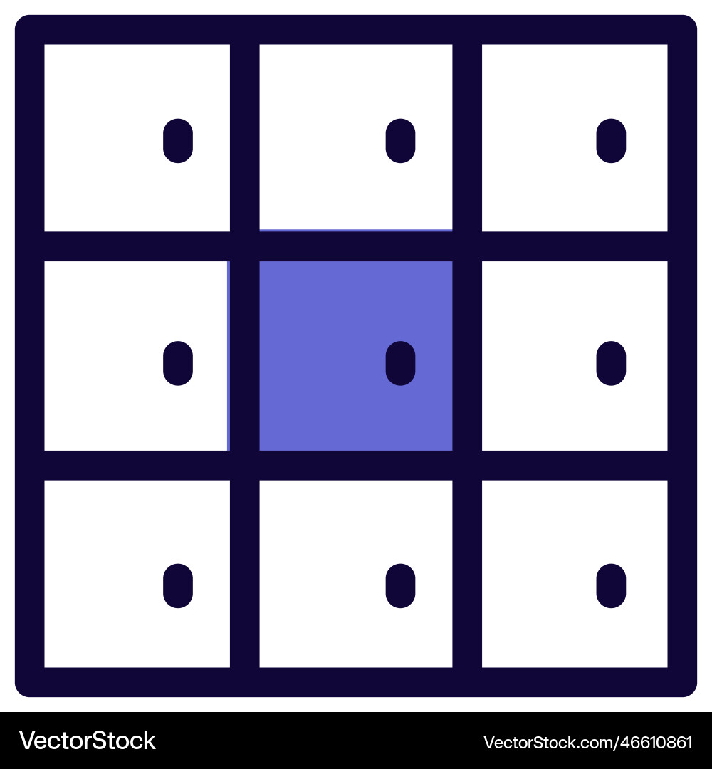 Cubbies a shelf for storing items Vector Image