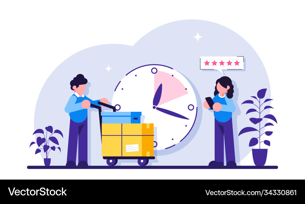 Delivery website ui order list express mail Delivery website ui order list express mail vector image