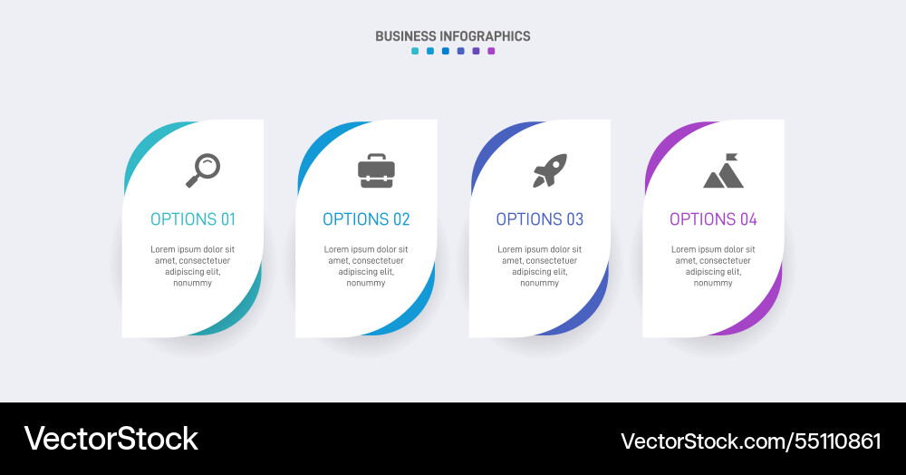 Horizontal progress bar featuring 4 arrow-shaped Horizontal progress bar featuring 4 arrow-shaped vector image