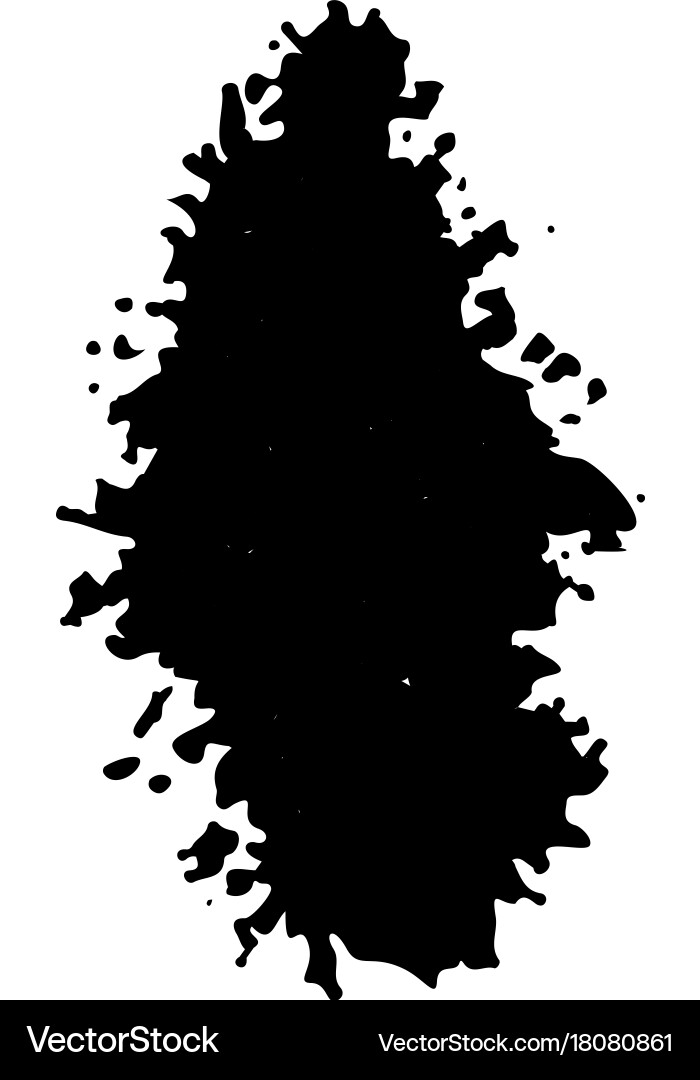 Ink blob or drop vector image