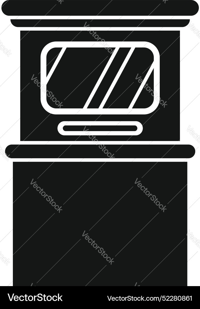 Modern self ordering interactive kiosk vector image