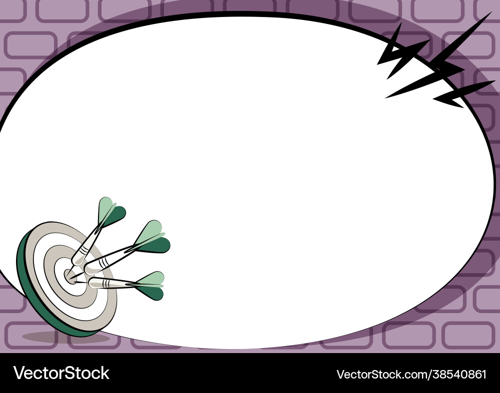 Presenting message hitting target concept Presenting message hitting target concept vector image