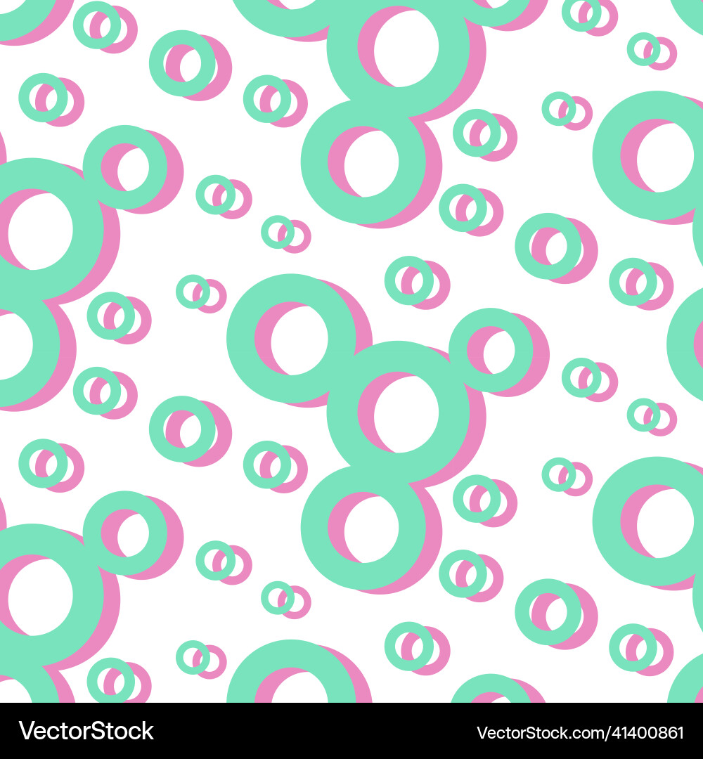 Seamless pattern of simple geometric shapes vector image