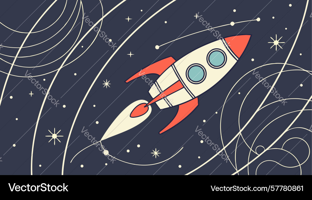 Secure safe with dollar sign rocket symbolizing Vector Image