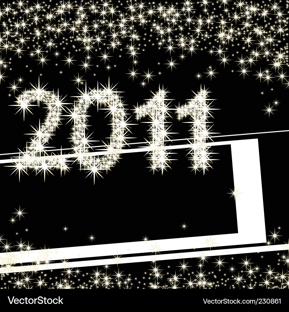Sparkling New Year Background Vector Image