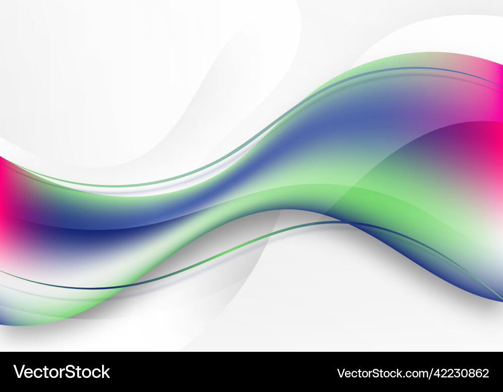 Abstract 3d colorful fluid dynamic shape on white Abstract 3d colorful fluid dynamic shape on white Vector Image