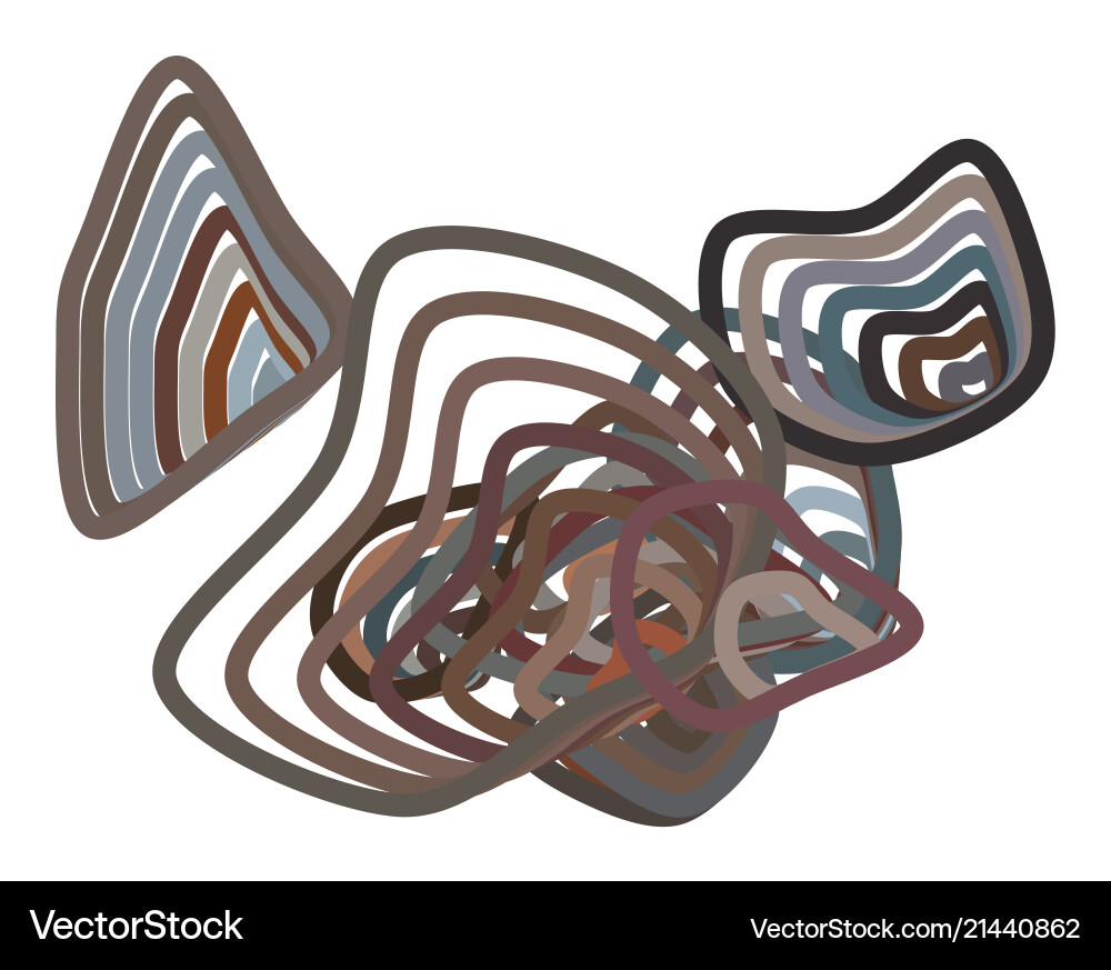 Abstract conceptual geometric path lines pattern vector image