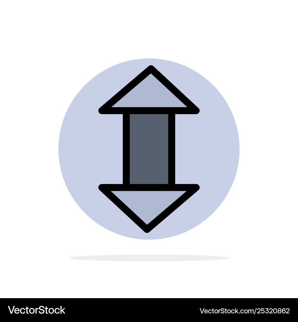 Arrow arrows up down abstract circle background Vector Image