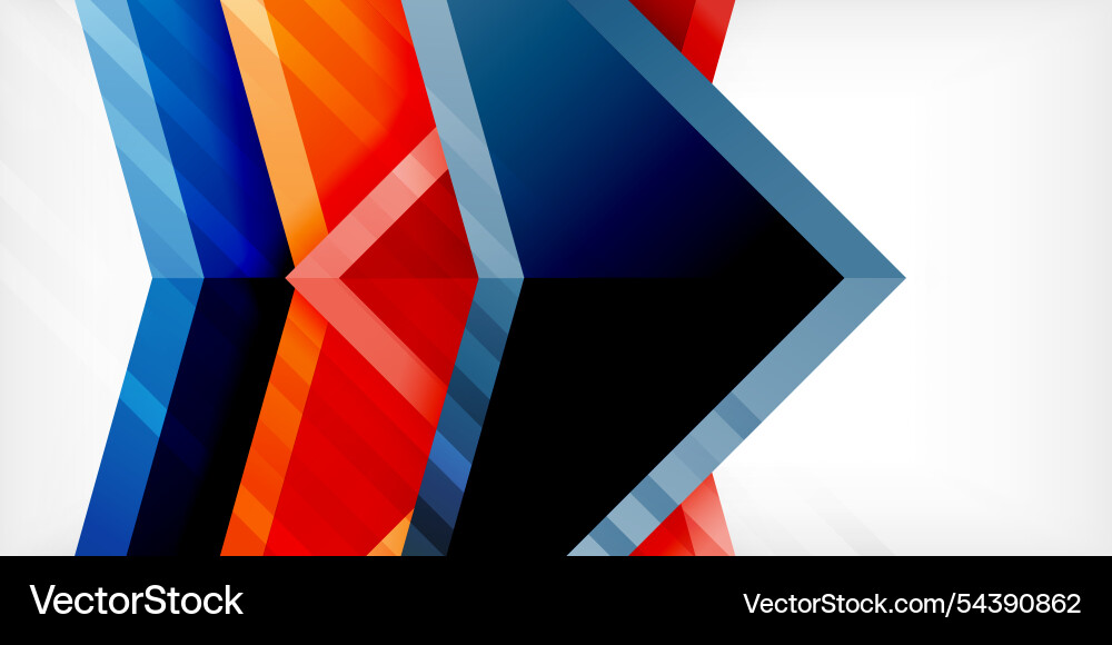 Arrows with 3d effect abstract background Arrows with 3d effect abstract background vector image