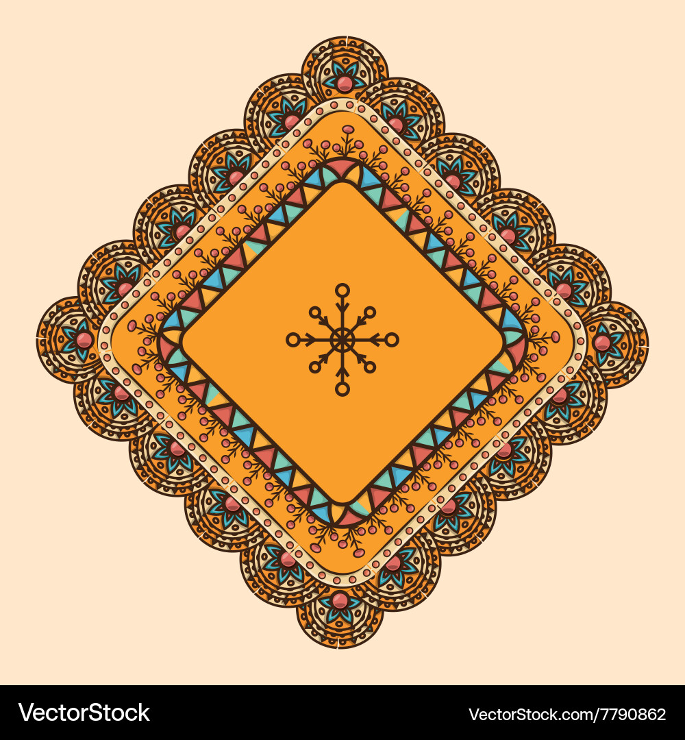 Bohemian background design Vector Image