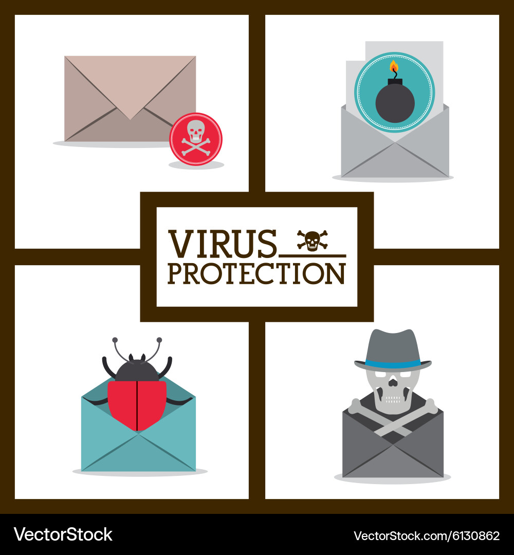 Cyber security design Royalty Free Vector Image