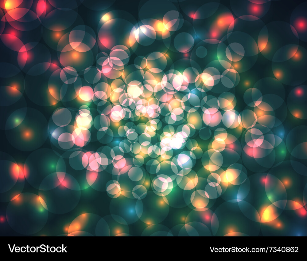 Defocused bokeh lights abstract background vector image