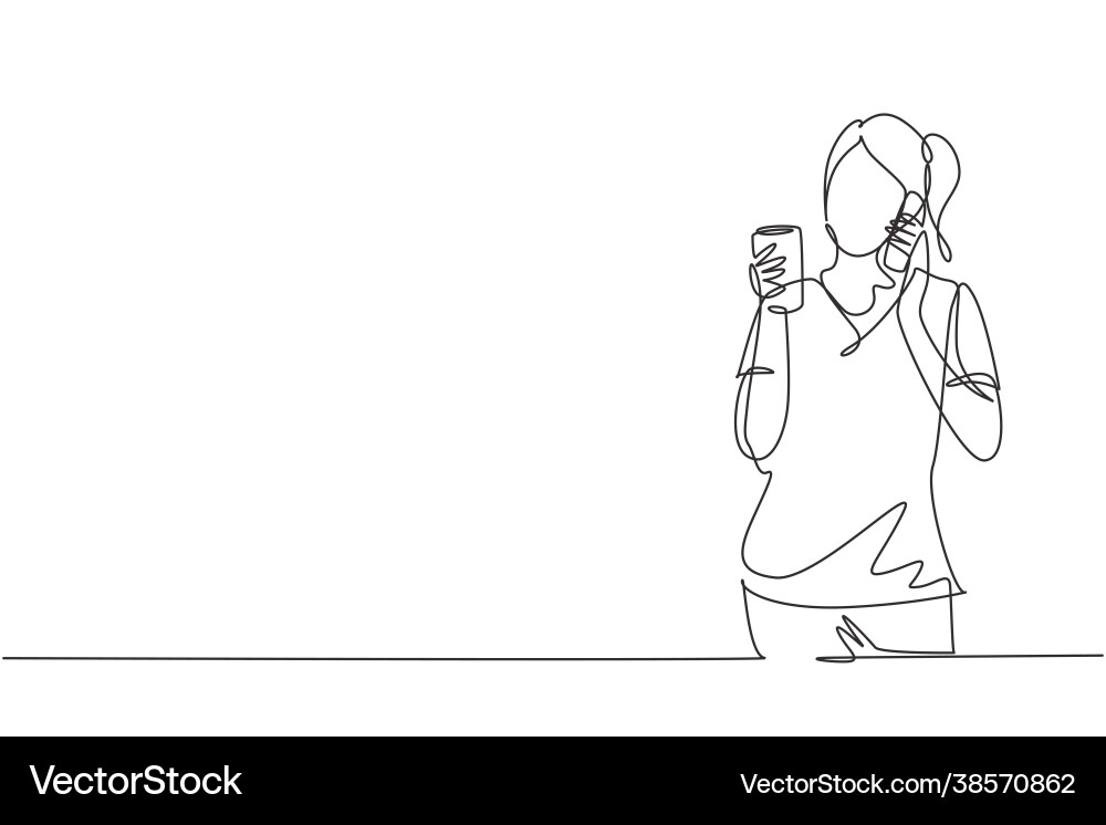 Einzelne eine Linie Zeichnung junge schöne Frau Einzelne eine Linie Zeichnung junge schöne Frau vektorbild