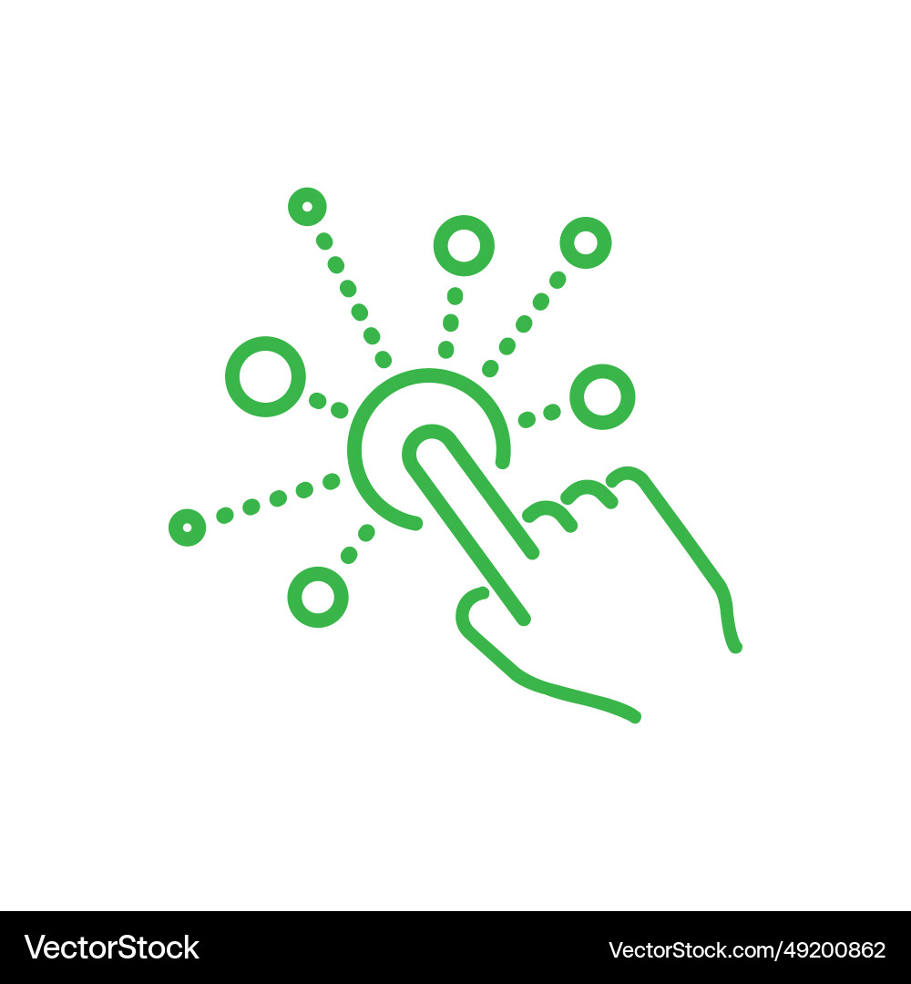 Eps10 of an interaction icon vector image