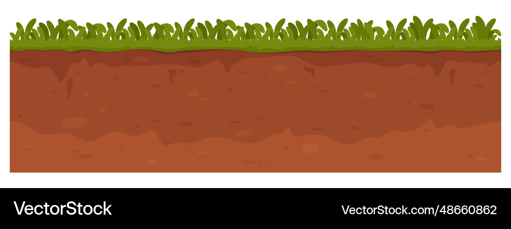 Ground in a section with different layers Ground in a section with different layers vector image