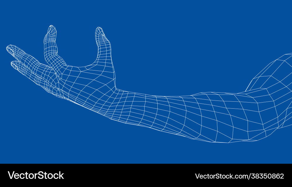 Hand hold some tiny or thin object Hand hold some tiny or thin object vector image