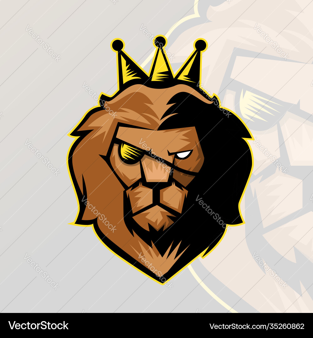 Lion esports Logo für Ihr Team Spielquad Lion esports Logo für Ihr Team Spielquad vektorbild