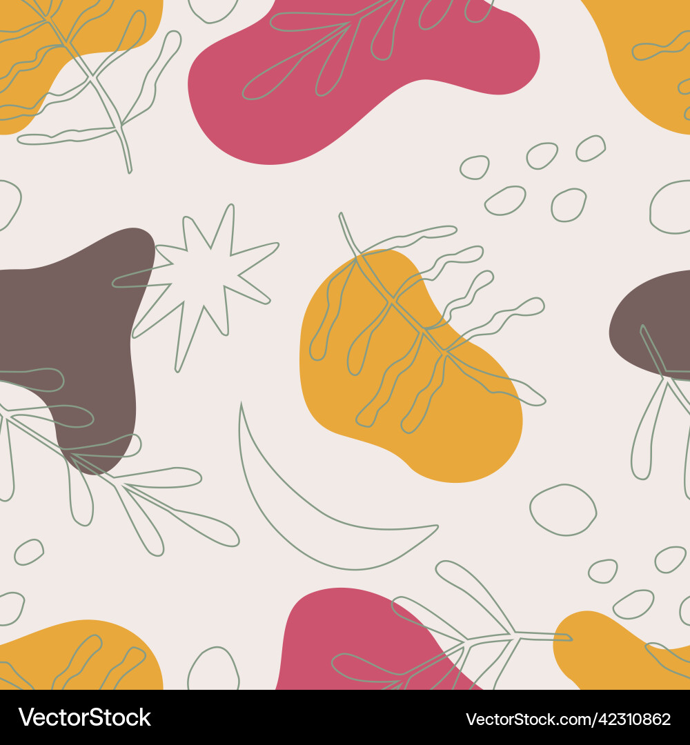 Modern minimalist boho pattern Modern minimalist boho pattern vector image
