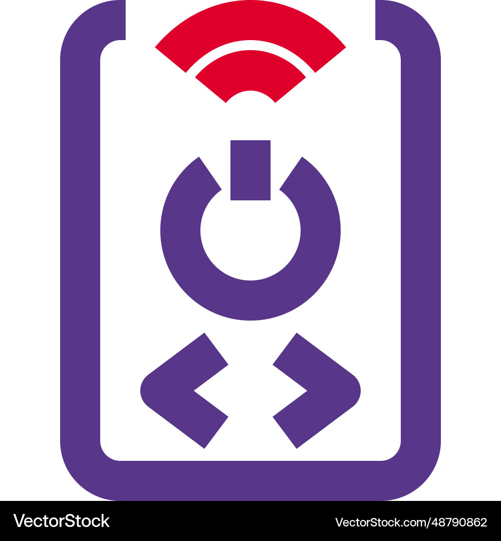 Remote power switch used as controller vector image