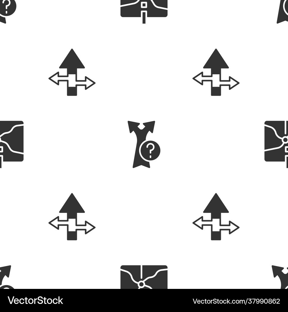 Set intersection point arrow and on seamless Set intersection point arrow and on seamless vector image