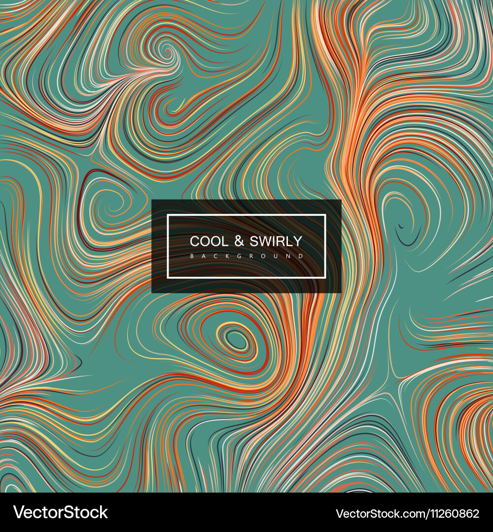 Swirl Curl Abstract Background vector image