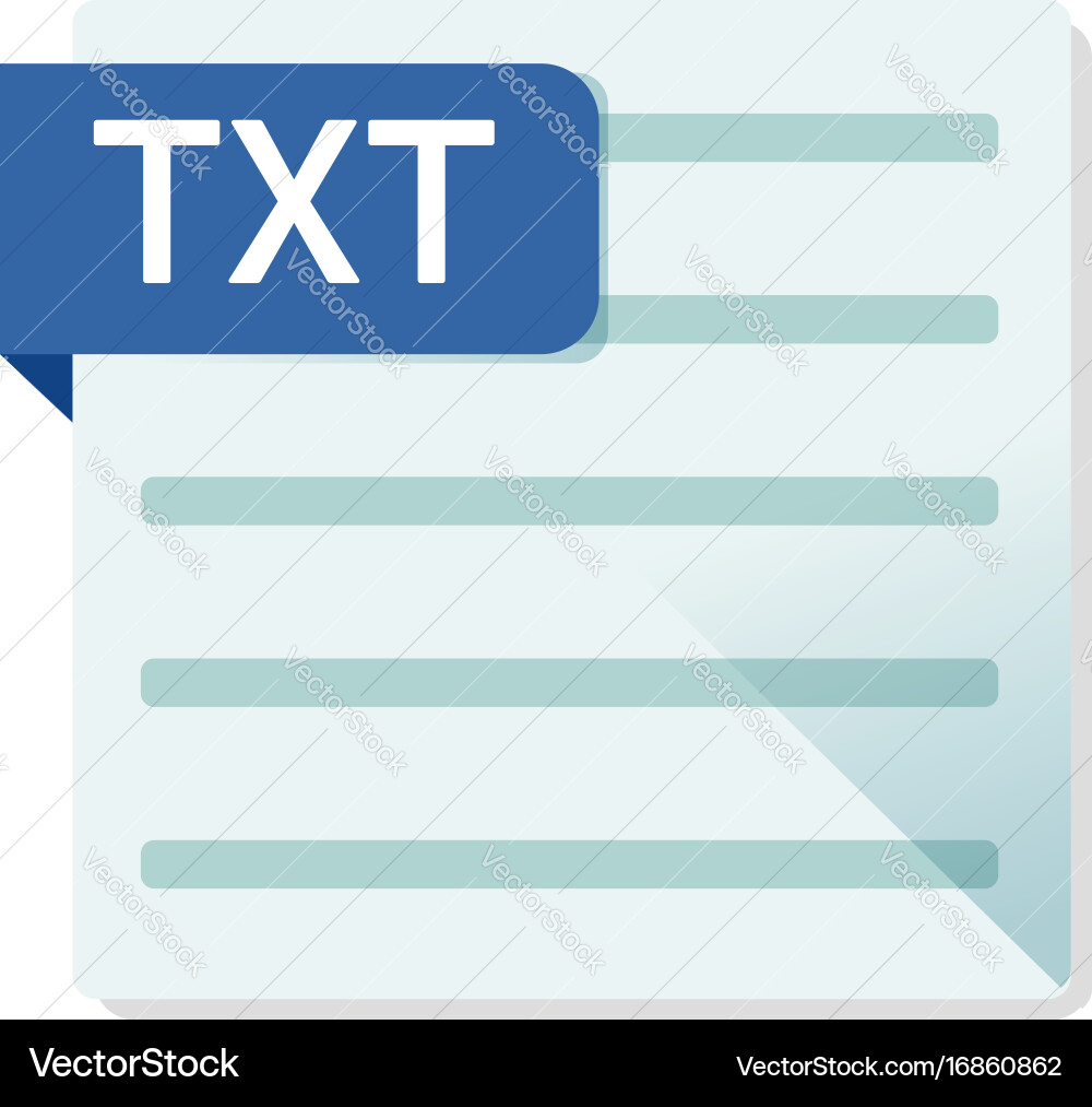 Text Document Icon vector image