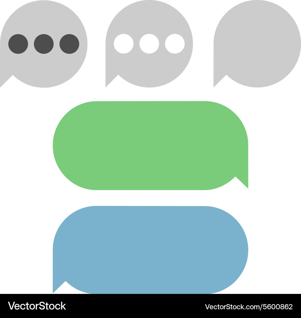 Text Message Bubbles Vector Image
