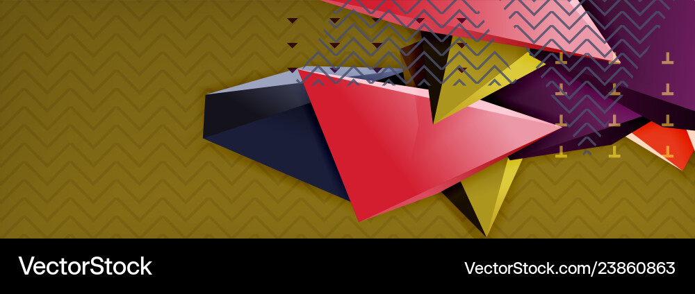 3d triangular minimal abstract background 3d triangular minimal abstract background vector image