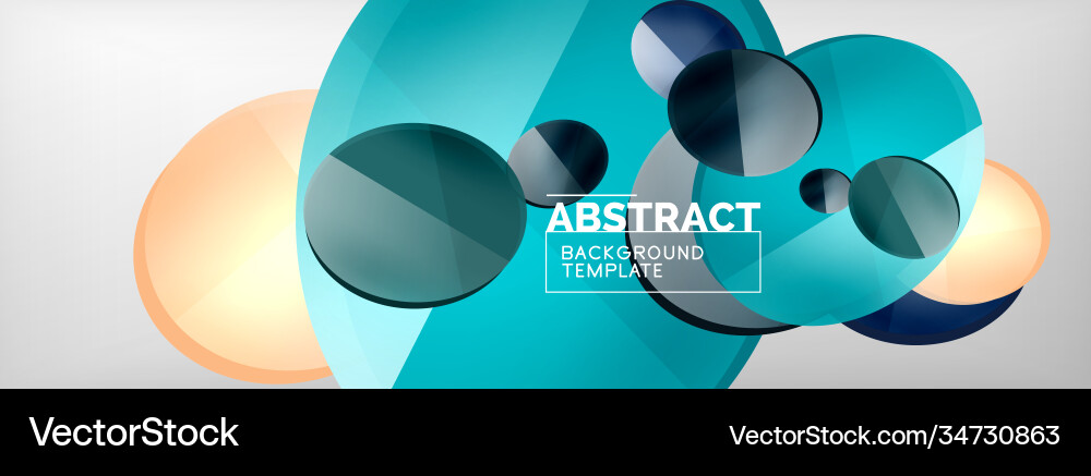 Abstract glossy round shapes background Abstract glossy round shapes background vector image
