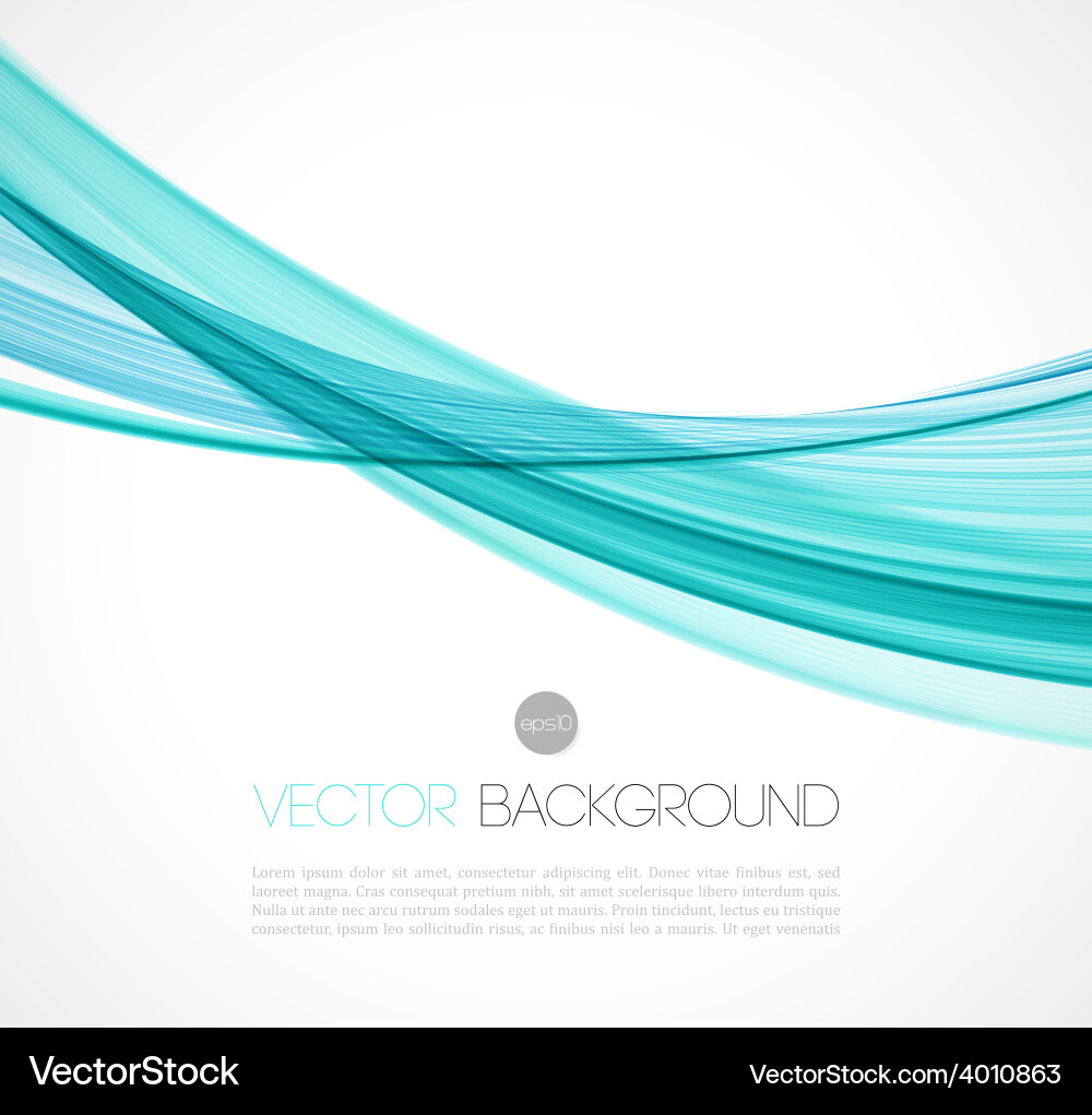 Abstract transparent fractal wave template vector image