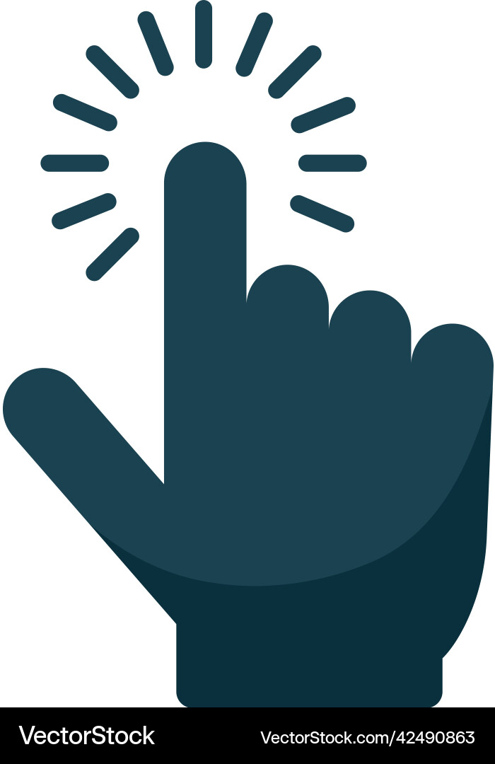 Blue mouse pointer vector image