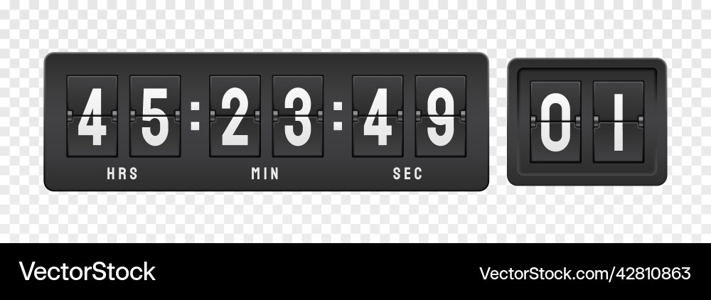 Countdown timer hours Countdown timer hours vector image