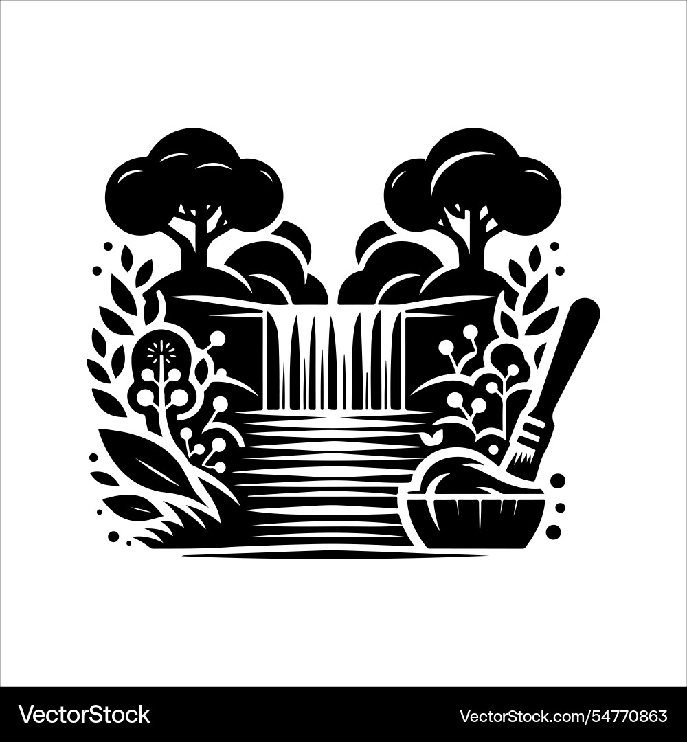 Create stunning projects with spring waterfall Create stunning projects with spring waterfall Vector Image