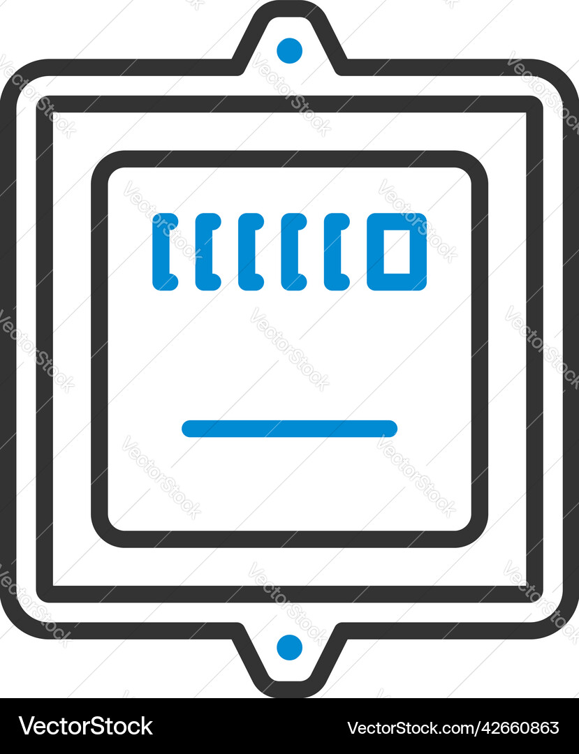 Electric meter icon Royalty Free Vector Image - VectorStock
