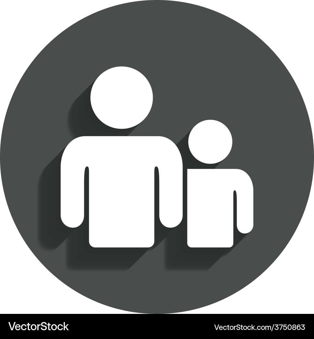 Group of people sign icon share symbol vector image