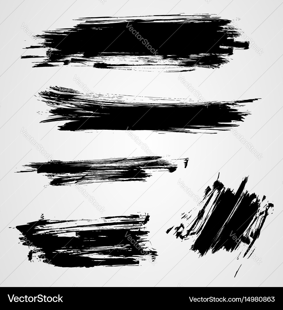 Grunge elements set vector image